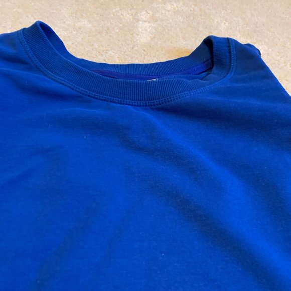 Sundays Two Blue Double Side Zipper Sweatshirt Mini Dress or Long Tunic - Picture 3 of 13